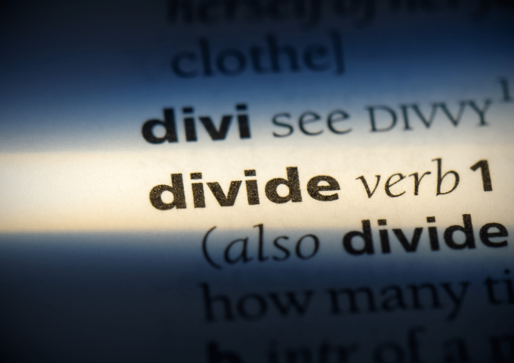 divide in dictionary